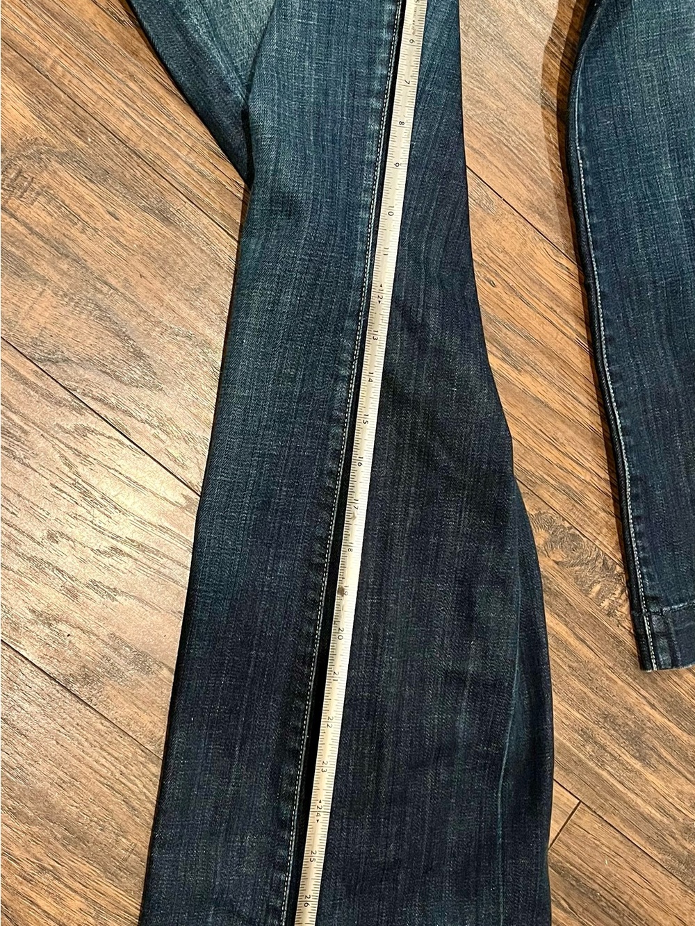 7 For All Mankind Dojo Trouser Dark Blue Bootcut Jeans - Picture 11 of 11